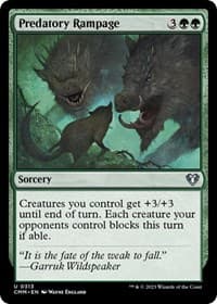 Predatory Rampage - Commander Masters - Magic: The Gathering card