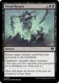 Dread Return - Commander Masters - Magic: The Gathering card