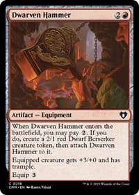 Dwarven Hammer - Commander Masters - Magic: The Gathering card
