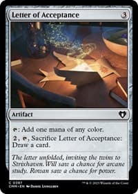 Letter of Acceptance - Commander Masters - Magic: The Gathering card