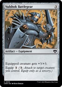 Vulshok Battlegear - Commander Masters - Magic: The Gathering card