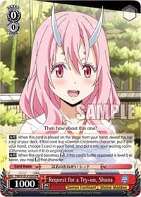 Request for a Try-on, Shuna (Foil) - That Time I Got Reincarnated as a Slime Vol.3 - Weiss Schwarz card