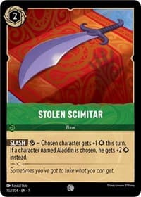 Stolen Scimitar - The First Chapter - Disney Lorcana card