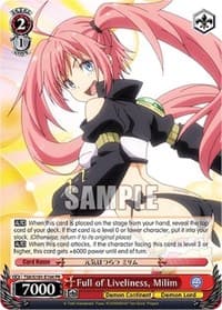 Full of Liveliness, Milim - That Time I Got Reincarnated as a Slime Vol.3 - Weiss Schwarz card