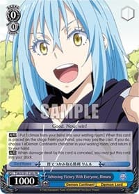 Achieving Victory With Everyone, Rimuru - That Time I Got Reincarnated as a Slime Vol.3 - Weiss Schwarz card