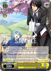 A Moment Under a Tree, Rimuru & Diablo - That Time I Got Reincarnated as a Slime Vol.3 - Weiss Schwarz card