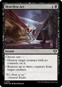 Heartless Act - Commander Masters - Magic: The Gathering card