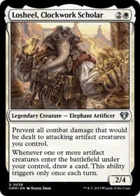 Losheel, Clockwork Scholar - Commander Masters - Magic: The Gathering card