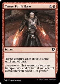Temur Battle Rage - Commander Masters - Magic: The Gathering card