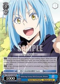 Achieving Victory With Everyone, Rimuru (Foil) - That Time I Got Reincarnated as a Slime Vol.3 - Weiss Schwarz card