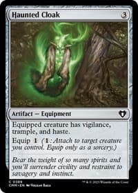 Haunted Cloak - Commander Masters - Magic: The Gathering card