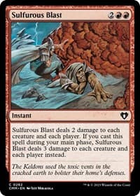 Sulfurous Blast - Commander Masters - Magic: The Gathering card