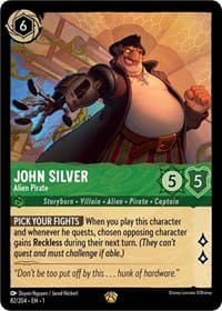 John Silver - Alien Pirate - The First Chapter - Disney Lorcana card
