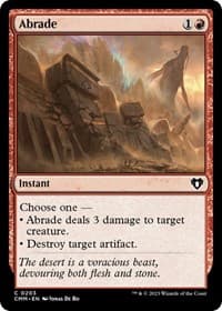 Abrade - Commander Masters - Magic: The Gathering card