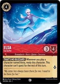 Elsa - Ice Surfer - The First Chapter - Disney Lorcana card