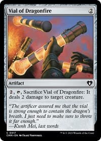 Vial of Dragonfire - Commander Masters - Magic: The Gathering card
