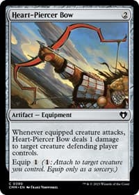 Heart-Piercer Bow - Commander Masters - Magic: The Gathering card