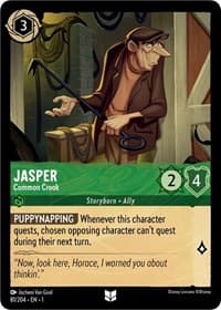 Jasper - Common Crook - The First Chapter - Disney Lorcana card