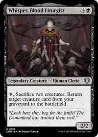 Whisper, Blood Liturgist - Commander Masters - Magic: The Gathering card