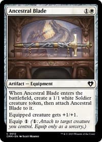 Ancestral Blade - Commander Masters - Magic: The Gathering card