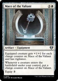 Mace of the Valiant - Commander Masters - Magic: The Gathering card