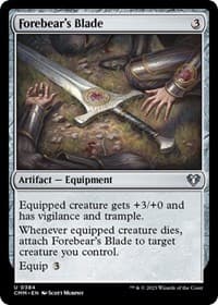 Forebear's Blade - Commander Masters - Magic: The Gathering card