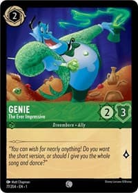 Genie - The Ever Impressive - The First Chapter - Disney Lorcana card