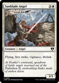 Sunblade Angel - Commander Masters - Magic: The Gathering card