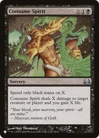 Consume Spirit - The List Reprints - Magic: The Gathering card