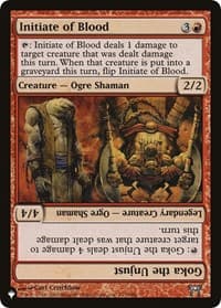 Initiate of Blood // Goka the Unjust - The List Reprints - Magic: The Gathering card