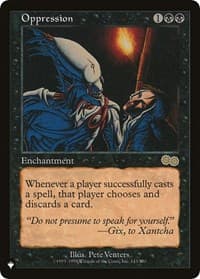 Oppression - The List Reprints - Magic: The Gathering card
