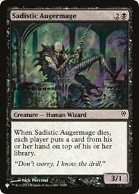 Sadistic Augermage - The List Reprints - Magic: The Gathering card