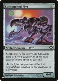 Suntouched Myr - The List Reprints - Magic: The Gathering card