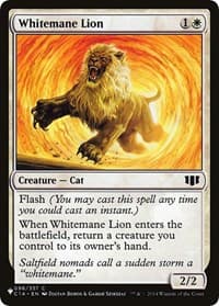 Whitemane Lion (C14) - The List Reprints - Magic: The Gathering card