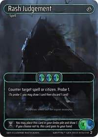 Rash Judgment (Box Topper) - Genesis [Wave 2] - Kryptik TCG card