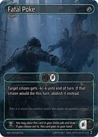 Fatal Poke (Box Topper) - Genesis [Wave 2] - Kryptik TCG card
