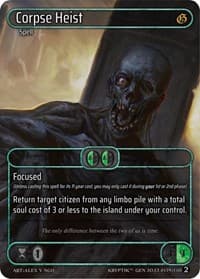 Corpse Heist (Box Topper) - Genesis [Wave 2] - Kryptik TCG card