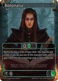 Bibliomania (Box Topper) - Genesis [Wave 2] - Kryptik TCG card