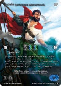 Davy, Redeemed Scoundrel (Silver Kryptik Language) - Wicked Prophecy [Wave 1] - Kryptik TCG card