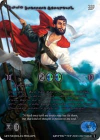 Davy, Redeemed Scoundrel (Purple Kryptik Language) - Wicked Prophecy [Wave 1] - Kryptik TCG card