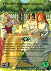 Korina, Cautious Courtier (Gold Kryptik Language) - Wicked Prophecy [Wave 1] - Kryptik TCG card