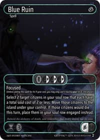 Blue Ruin (Box Topper) - Genesis [Wave 2] - Kryptik TCG card