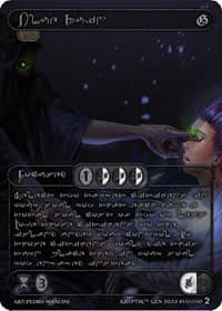 Blue Ruin (Silver Kryptik Language) - Genesis [Wave 2] - Kryptik TCG card