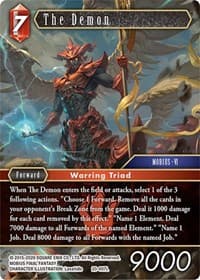 The Demon - Dawn of Heroes - Final Fantasy TCG card