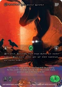 Aurora, Curious Shade (Silver Kryptik Language) - Wicked Prophecy [Wave 1] - Kryptik TCG card