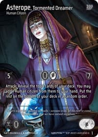 Asterope, Tormented Dreamer - Wicked Prophecy [Wave 1] - Kryptik TCG card