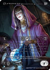 Asterope, Tormented Dreamer (Silver Kryptik Language) - Wicked Prophecy [Wave 1] - Kryptik TCG card
