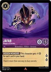Jafar - Keeper of Secrets - The First Chapter - Disney Lorcana card