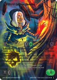 Honah, Death Weaver (Purple Kryptik Language) - Wicked Prophecy [Wave 1] - Kryptik TCG card