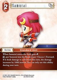 Samurai - Dawn of Heroes - Final Fantasy TCG card